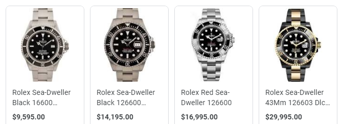  fake Rolex Sea-Dweller watches